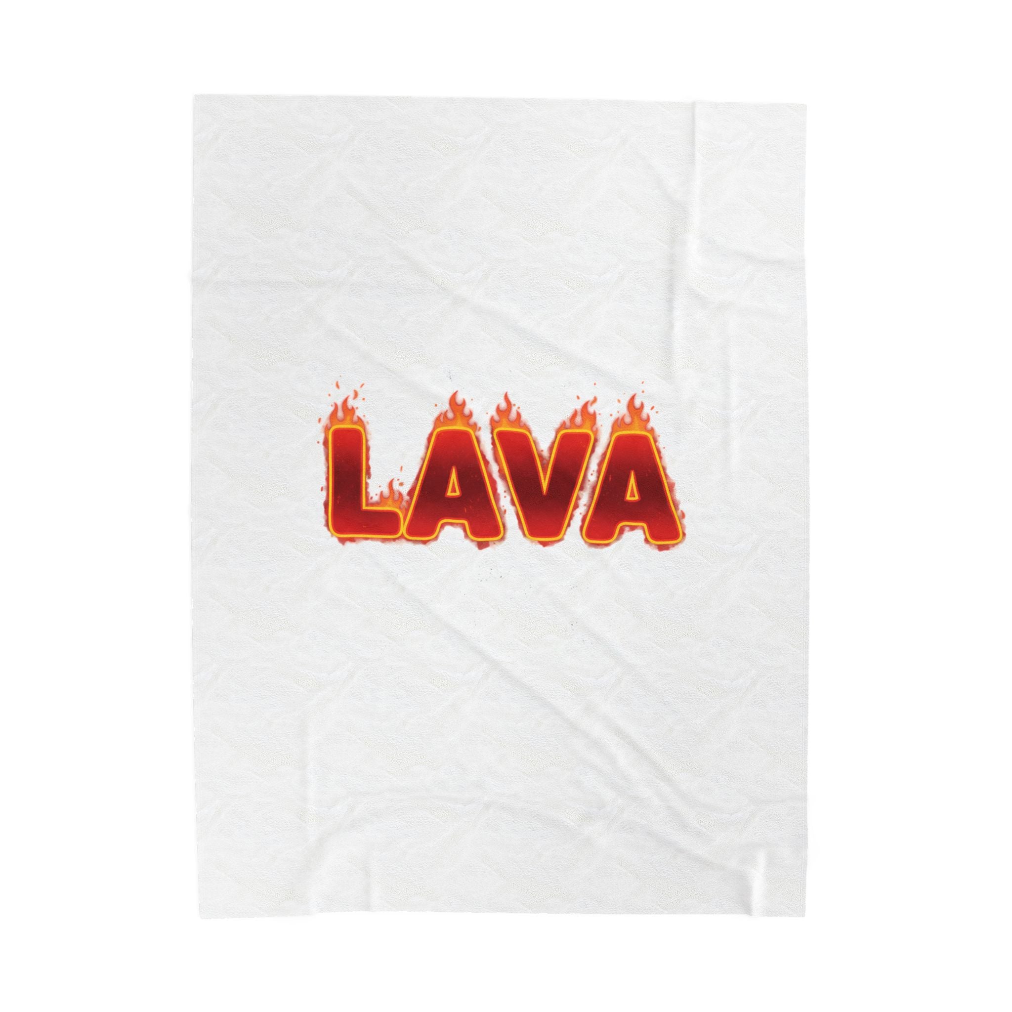 LAVA flame text Velveteen Plush Blanket | festive but tired, holiday burnout meme