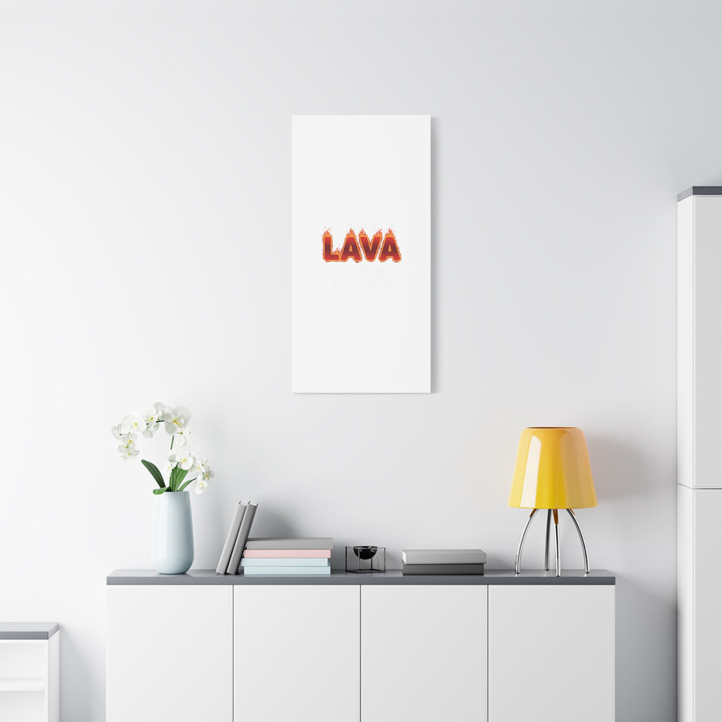 Lava Text Graphic Canvas, holiday burnout meme, festive but tired