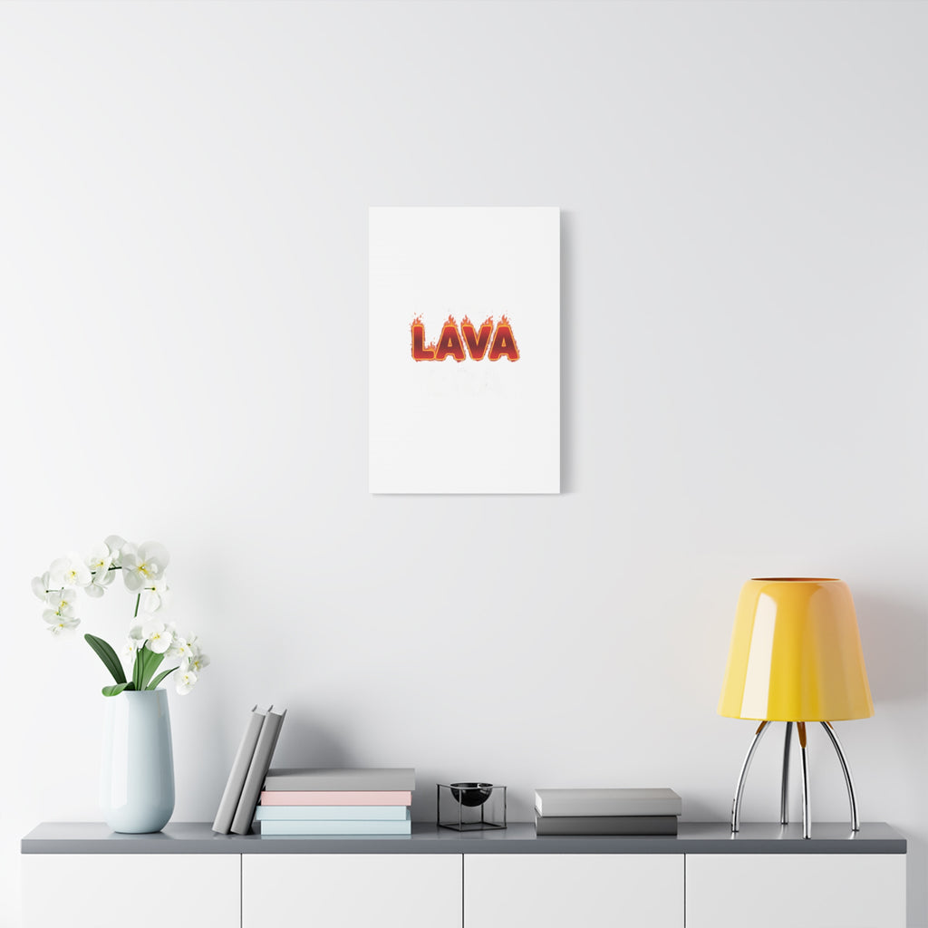 Lava Text Graphic Canvas, holiday burnout meme, festive but tired