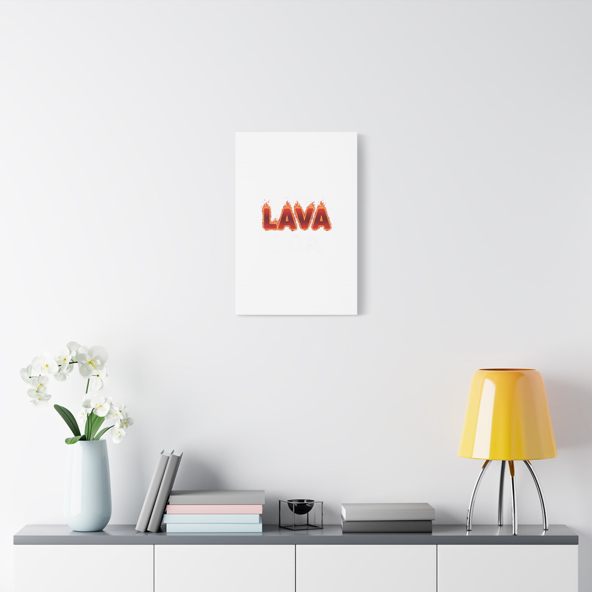Lava Text Graphic Canvas, holiday burnout meme, festive but tired