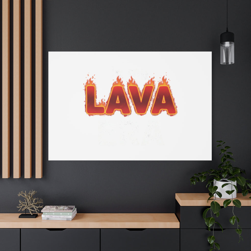 Lava Text Graphic Canvas, holiday burnout meme, festive but tired