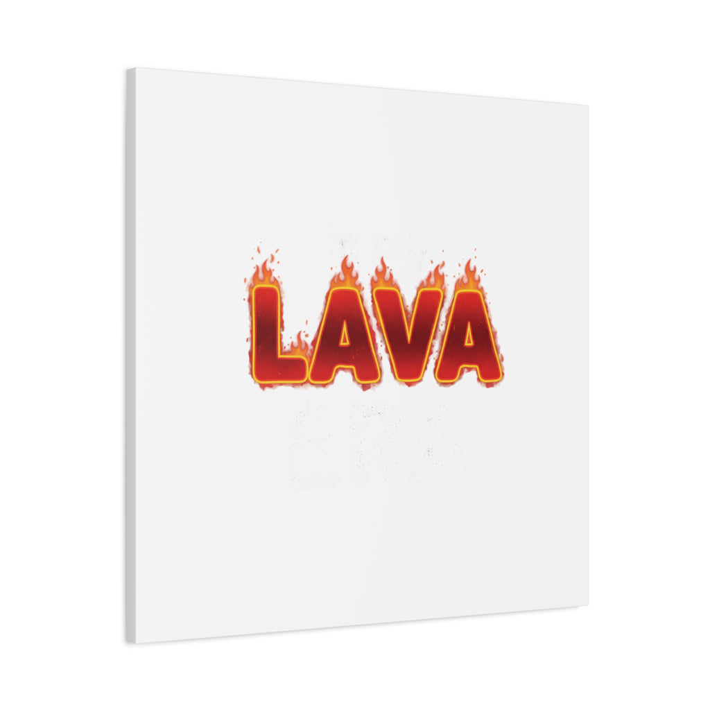 Lava Text Graphic Canvas, holiday burnout meme, festive but tired
