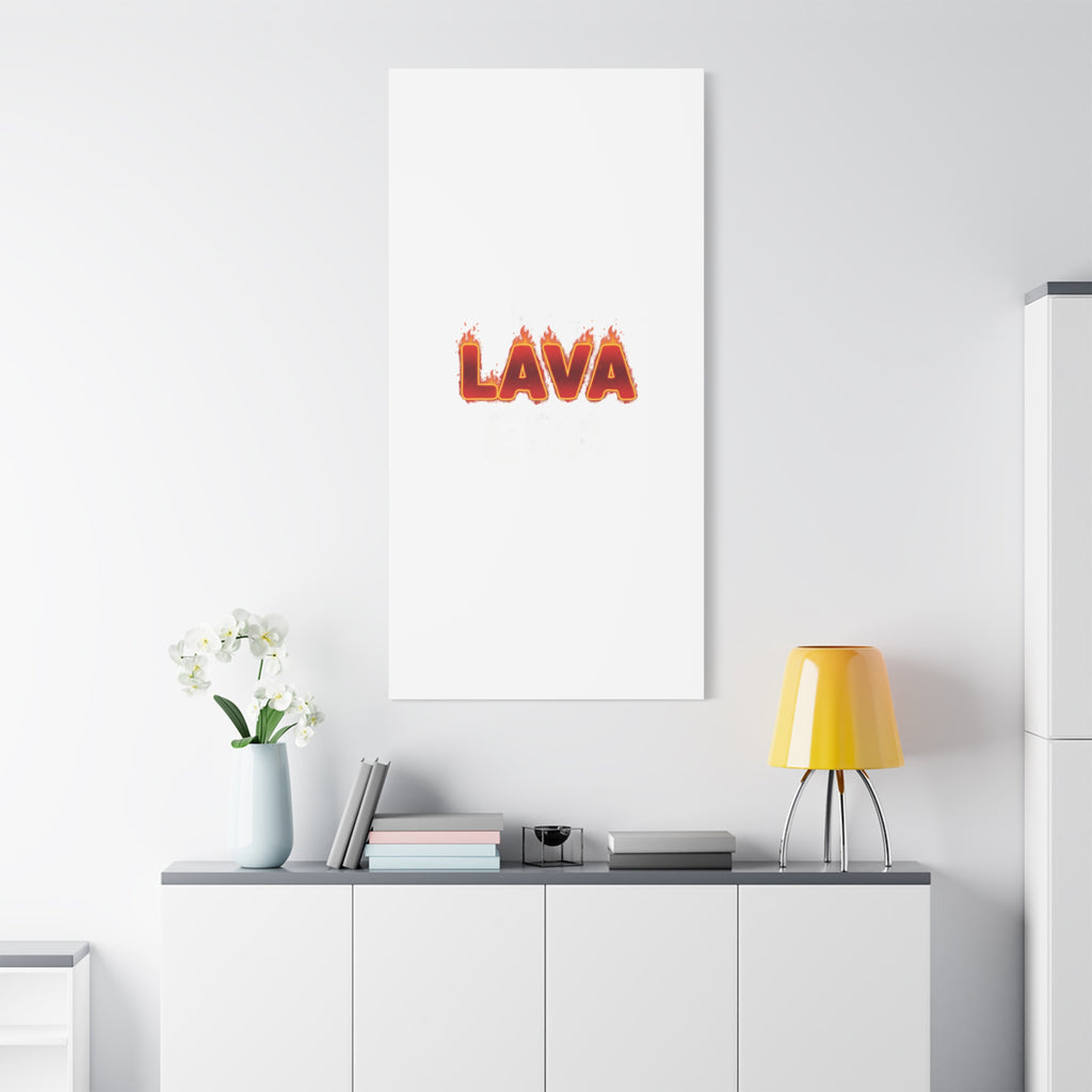 Lava Text Graphic Canvas, holiday burnout meme, festive but tired