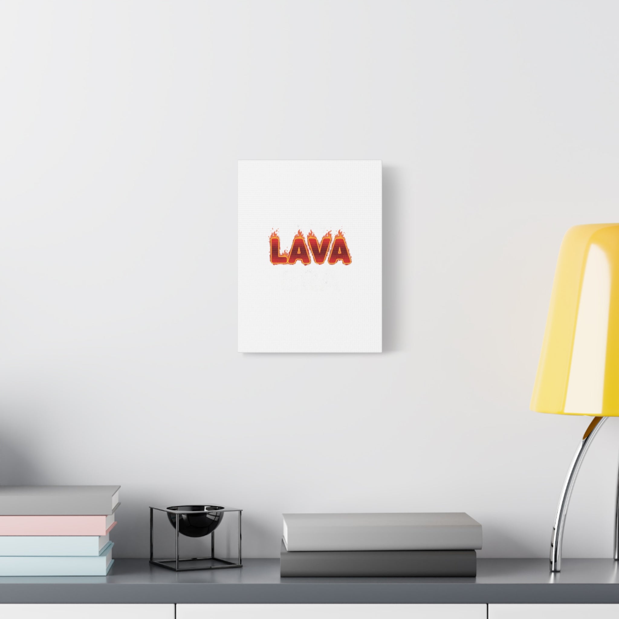 Lava Text Graphic Canvas, holiday burnout meme, festive but tired