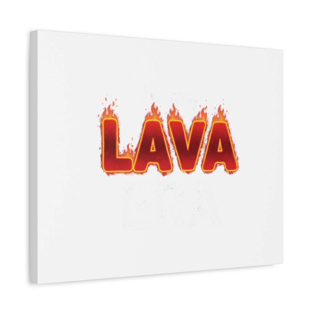 Lava Text Graphic Canvas, holiday burnout meme, festive but tired