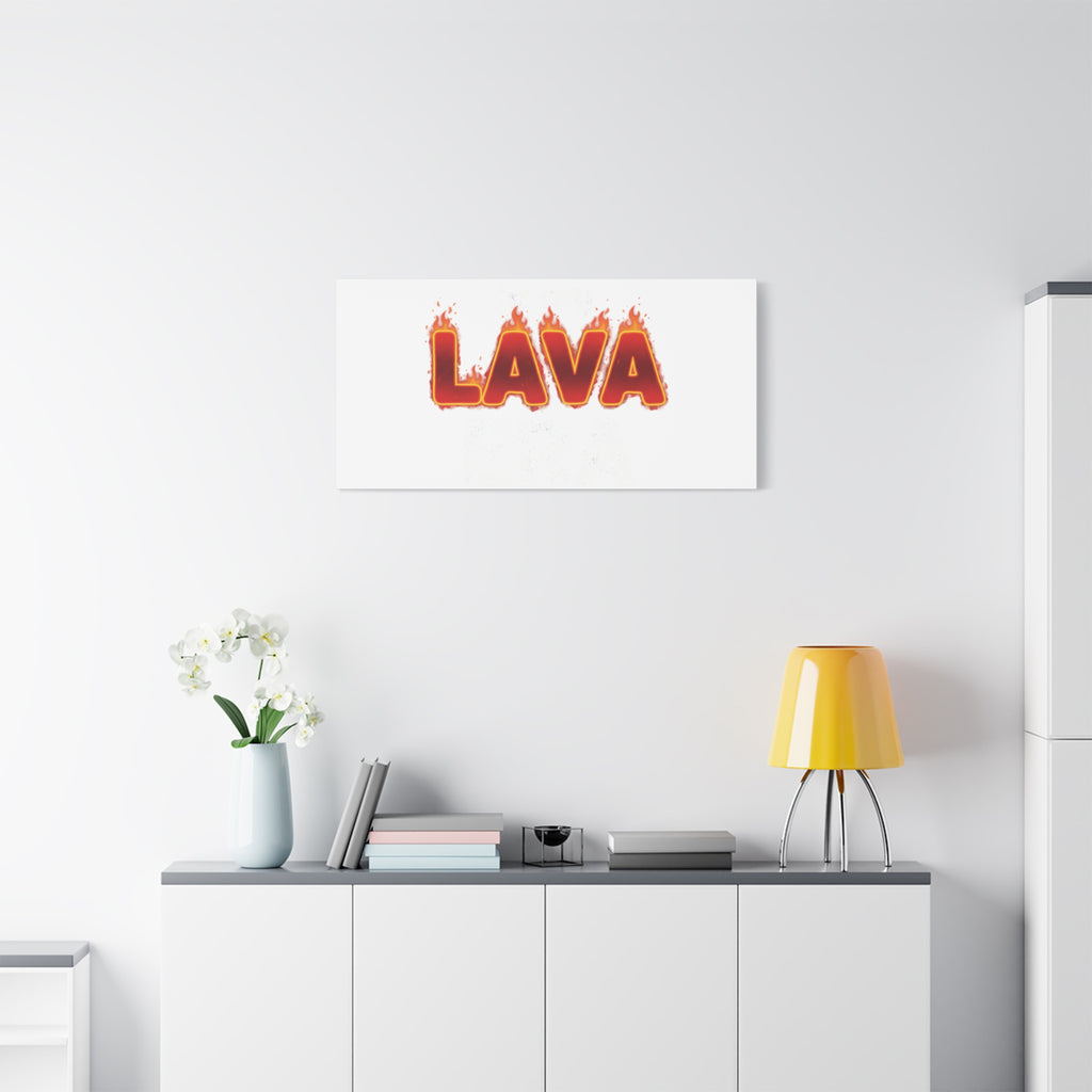 Lava Text Graphic Canvas, holiday burnout meme, festive but tired
