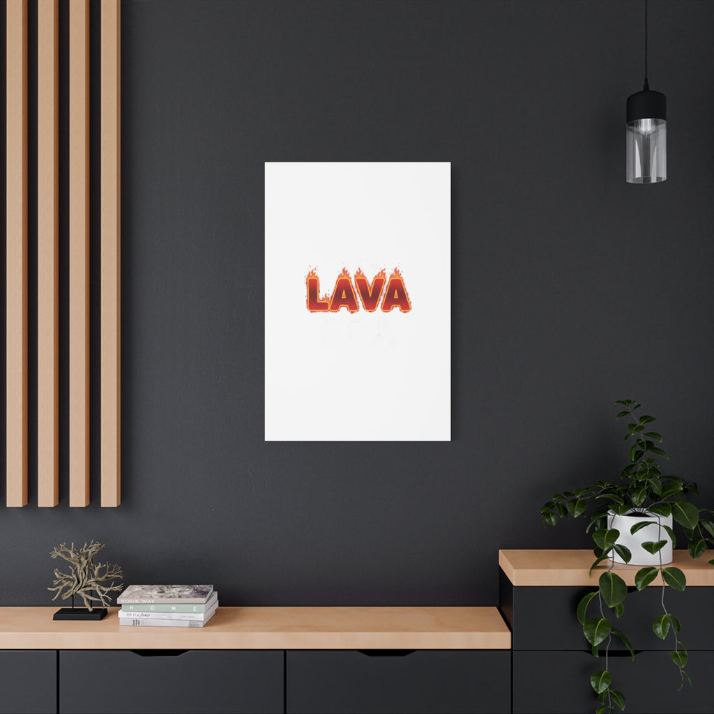 Lava Text Graphic Canvas, holiday burnout meme, festive but tired