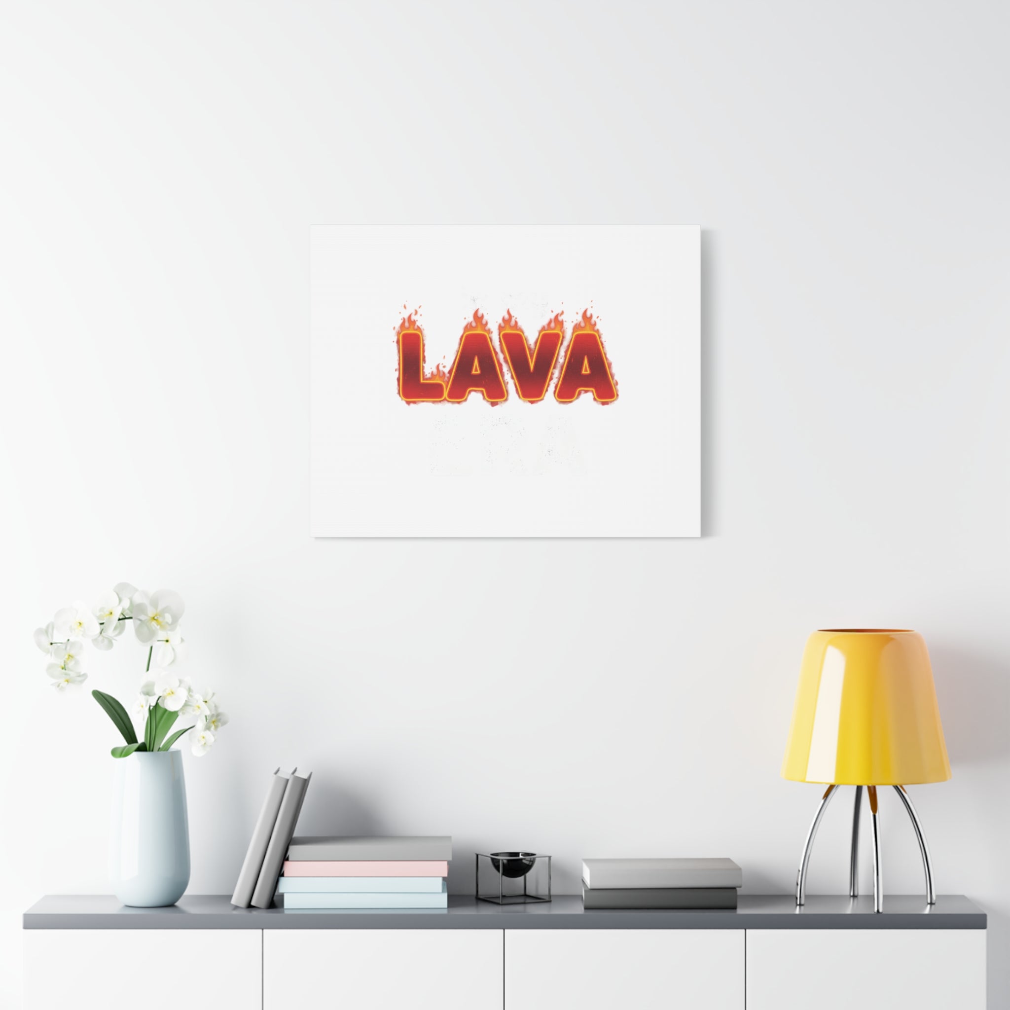 Lava Text Graphic Canvas, holiday burnout meme, festive but tired