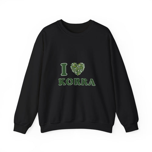 Botanical Heart "I " Typography Sweatshirt | minimal winter florals, pine branch design