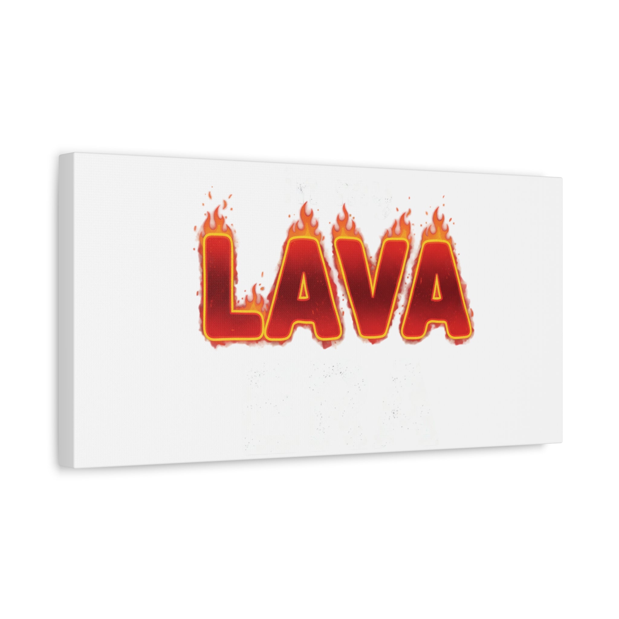 Lava Text Graphic Canvas, holiday burnout meme, festive but tired