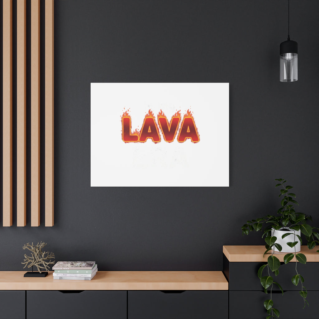 Lava Text Graphic Canvas, holiday burnout meme, festive but tired