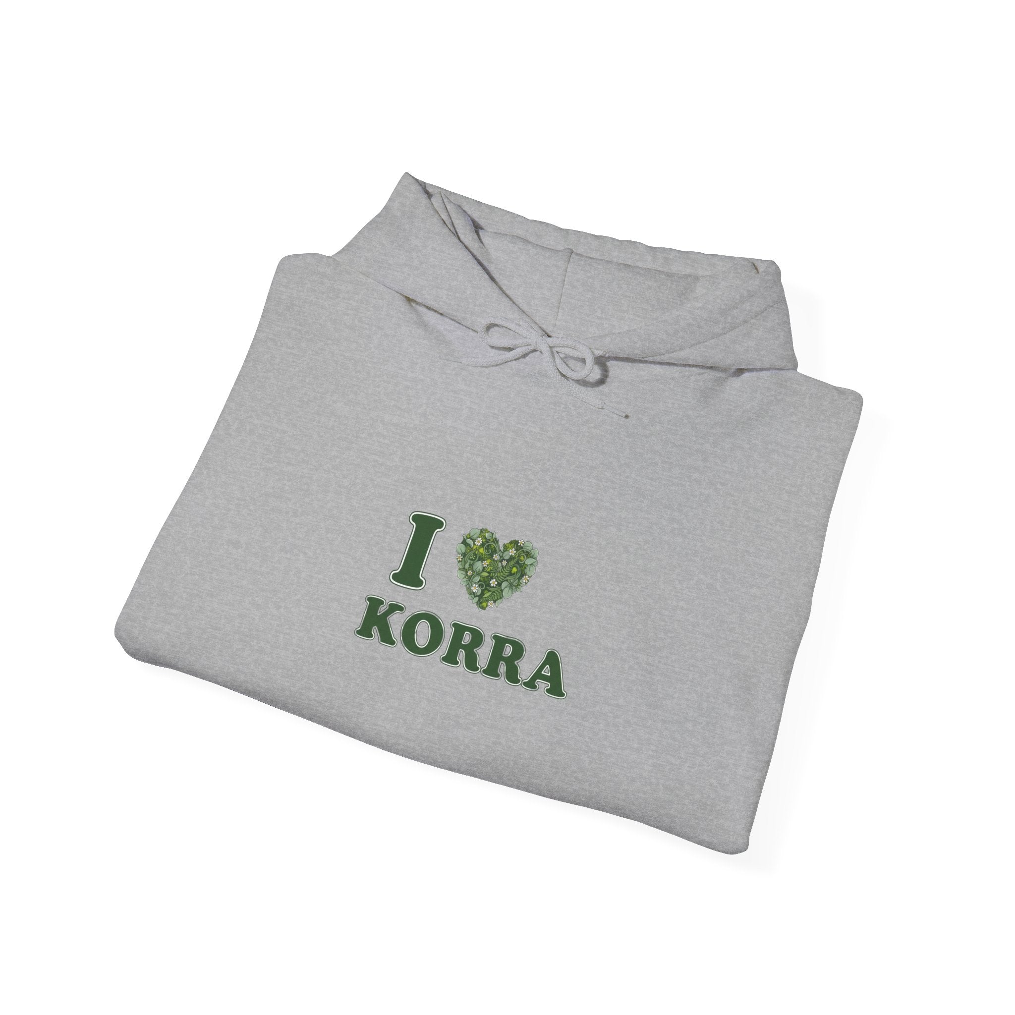 Winter botanical heart hoodie | pine branch design, minimal wreath
