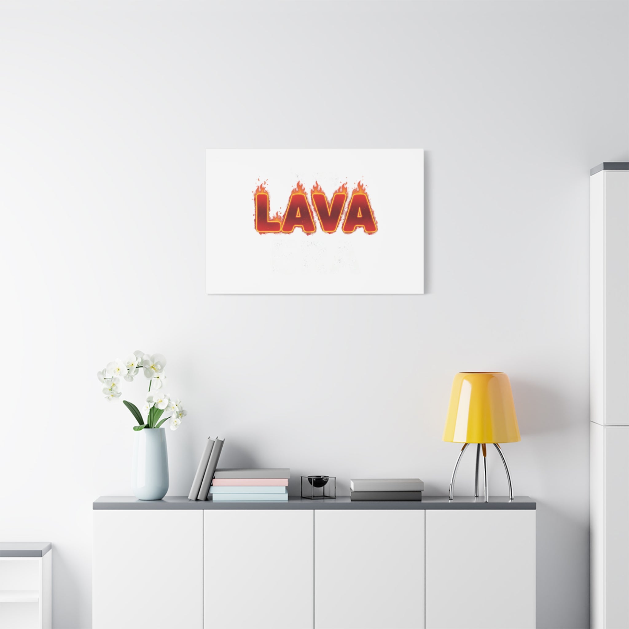 Lava Text Graphic Canvas, holiday burnout meme, festive but tired
