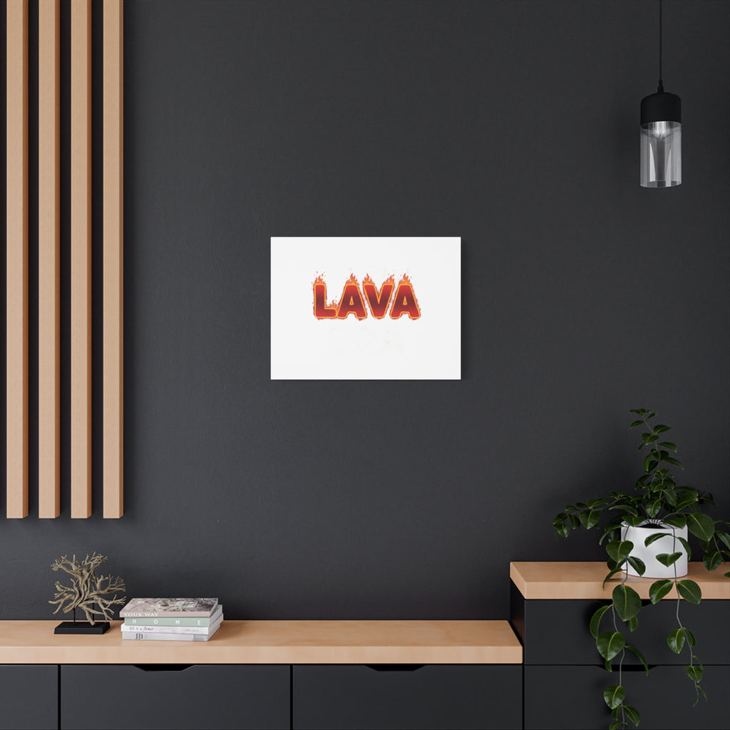 Lava Text Graphic Canvas, holiday burnout meme, festive but tired