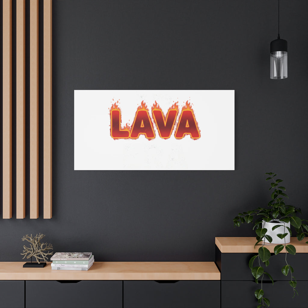 Lava Text Graphic Canvas, holiday burnout meme, festive but tired