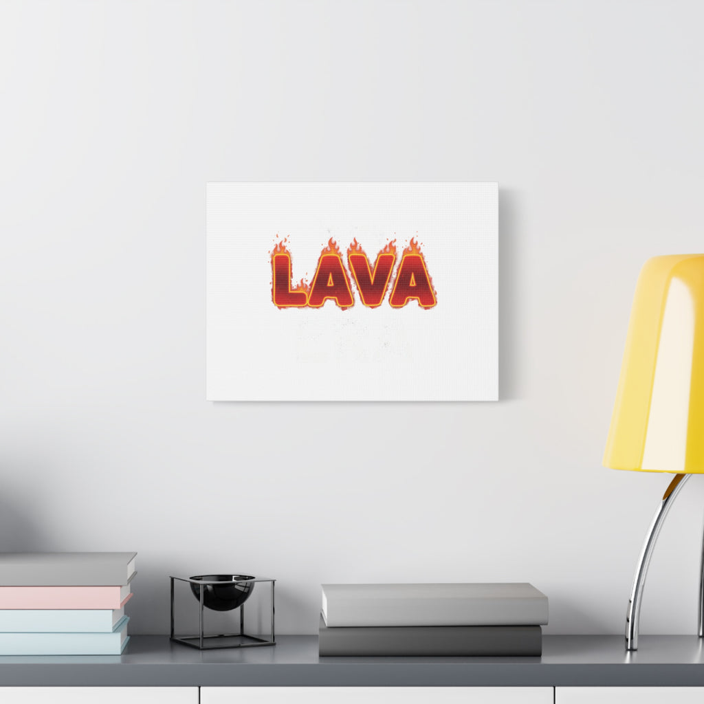 Lava Text Graphic Canvas, holiday burnout meme, festive but tired