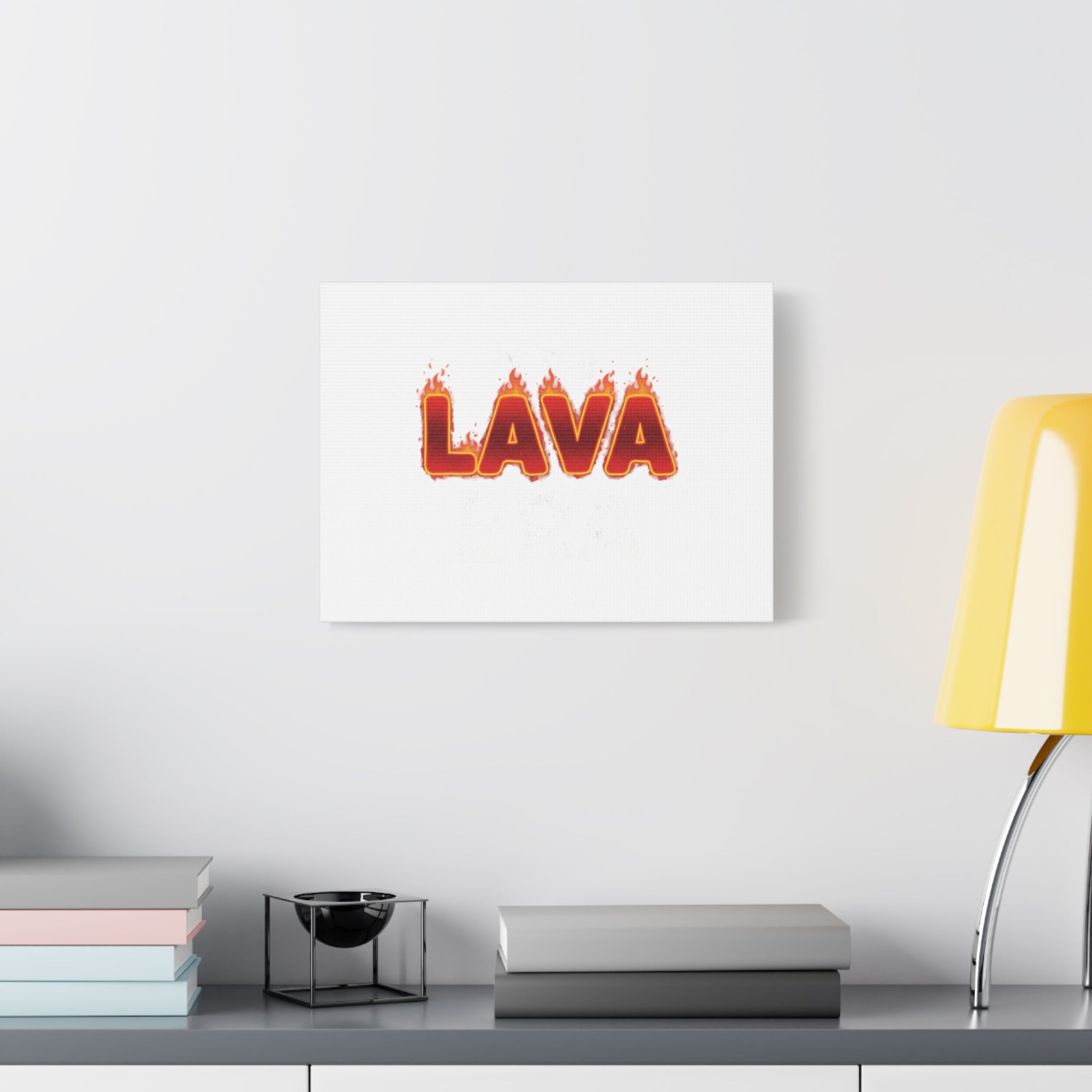 Lava Text Graphic Canvas, holiday burnout meme, festive but tired