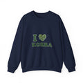 Botanical Heart "I " Typography Sweatshirt | minimal winter florals, pine branch design