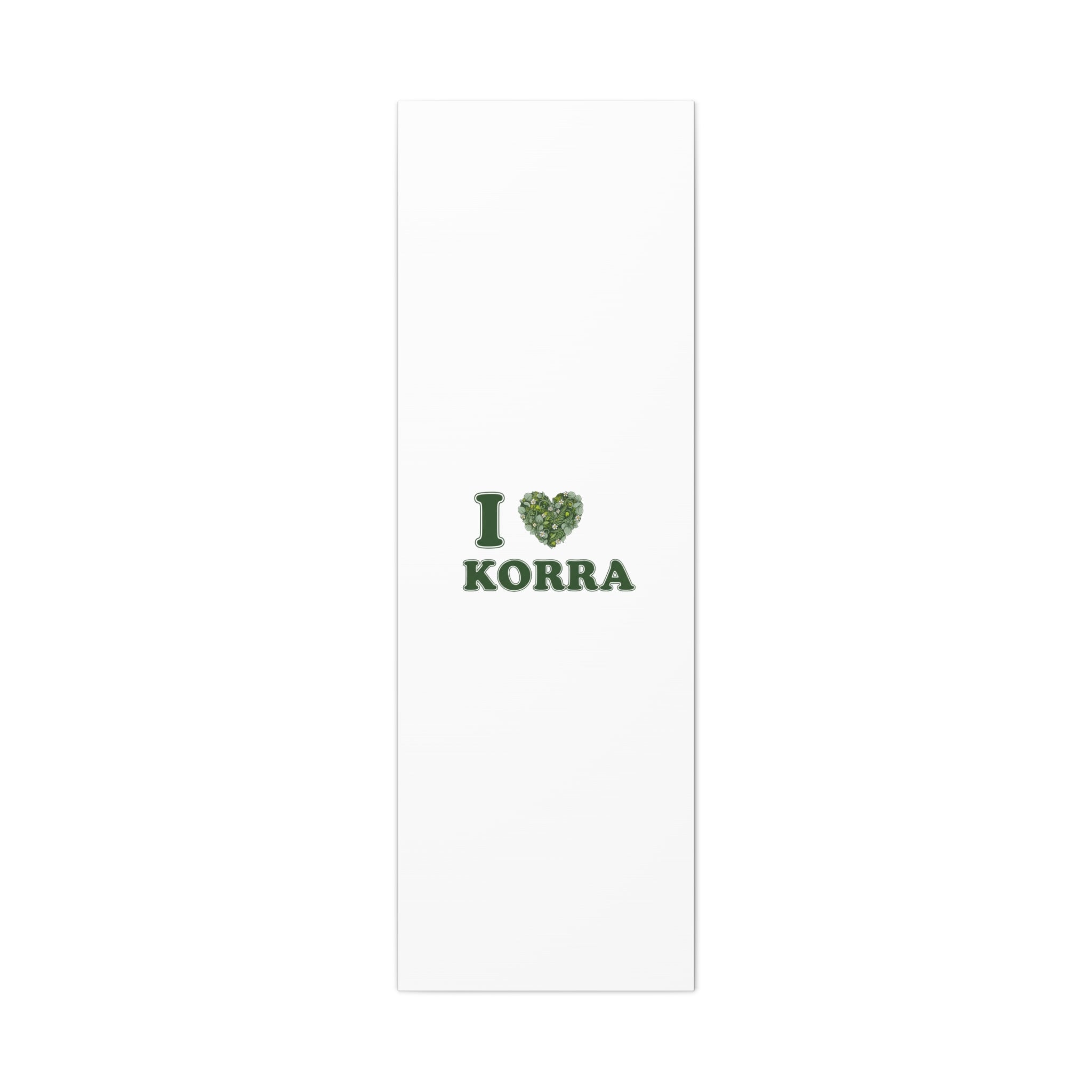 Botanical Heart Pine Wreath Canvas, Minimal Winter Florals | Stretched Matte Canvas