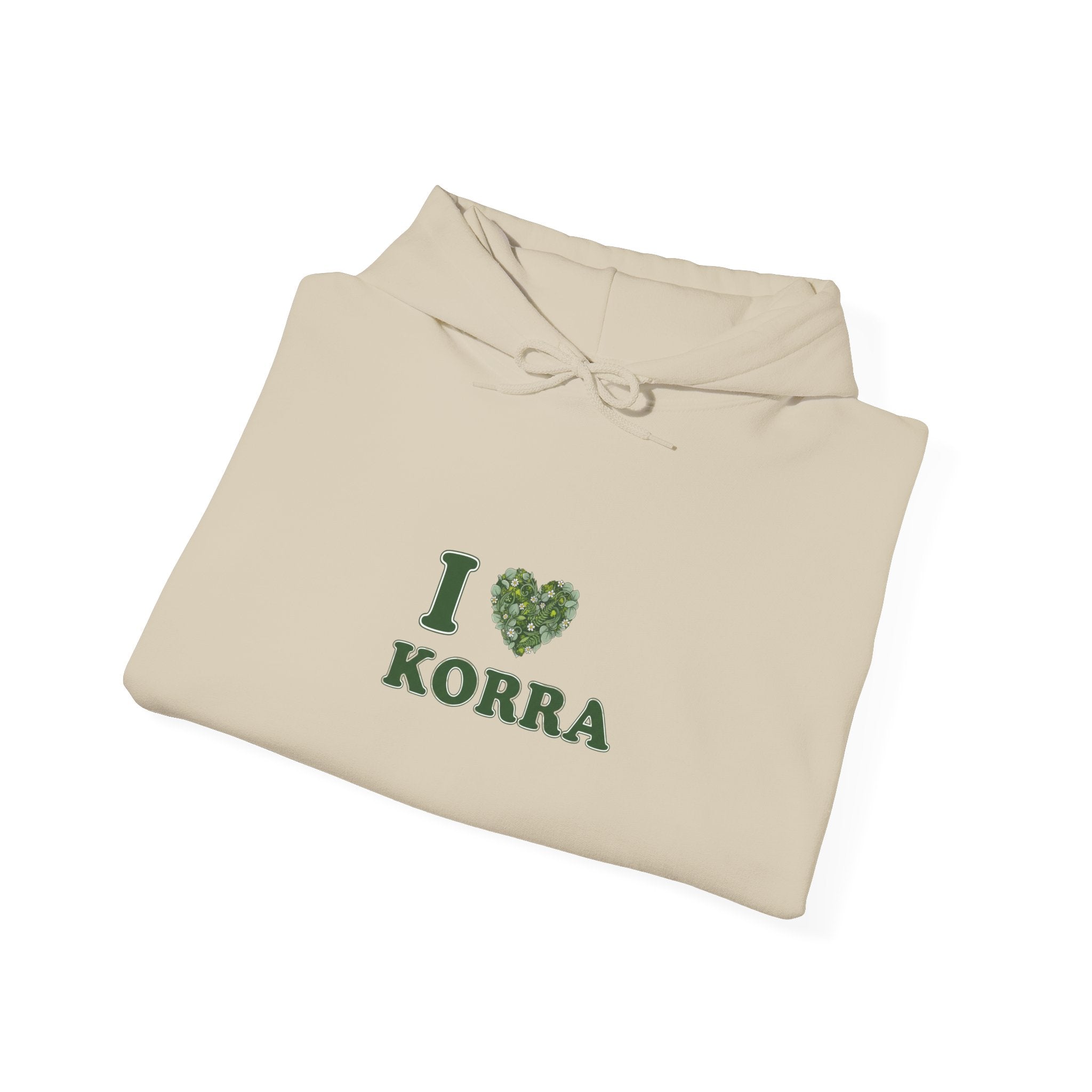 Winter botanical heart hoodie | pine branch design, minimal wreath