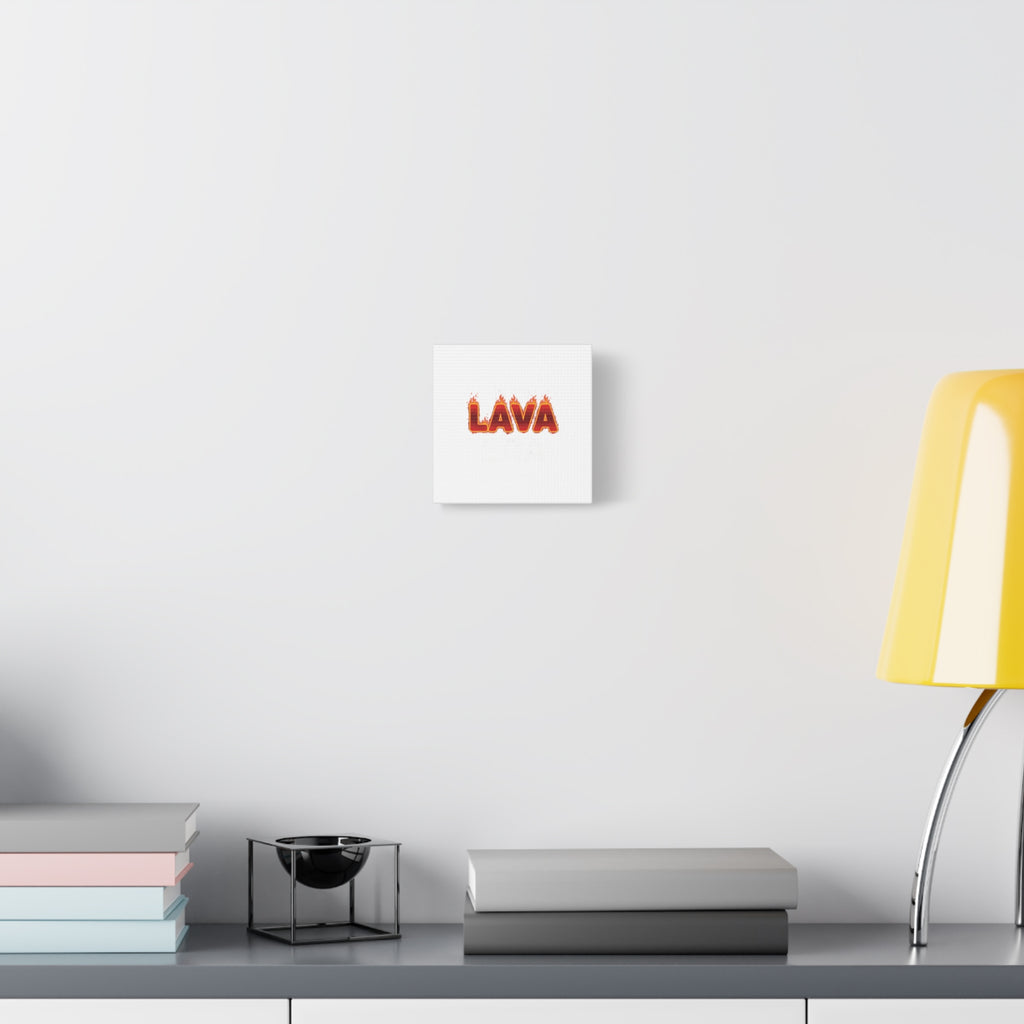Lava Text Graphic Canvas, holiday burnout meme, festive but tired