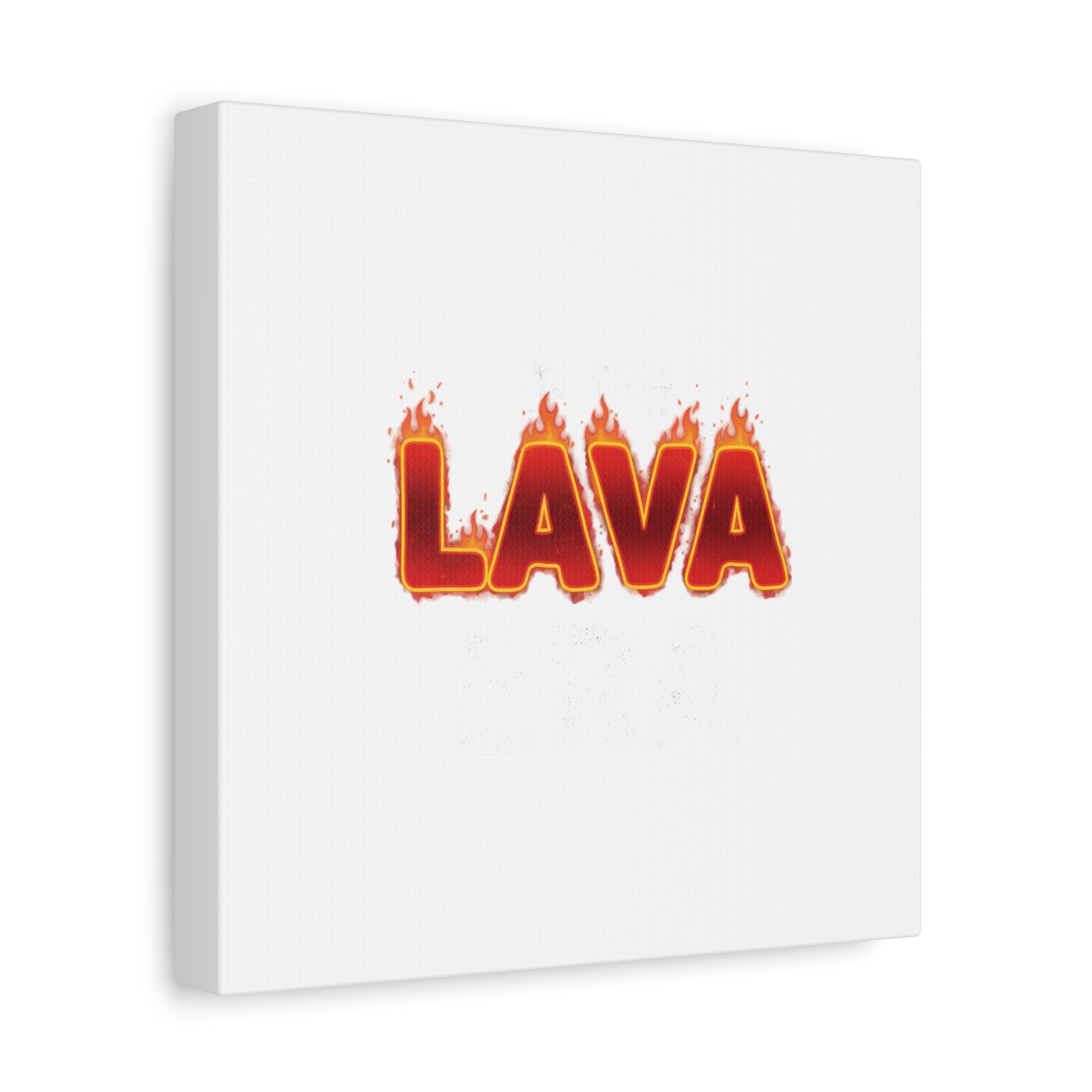 Lava Text Graphic Canvas, holiday burnout meme, festive but tired