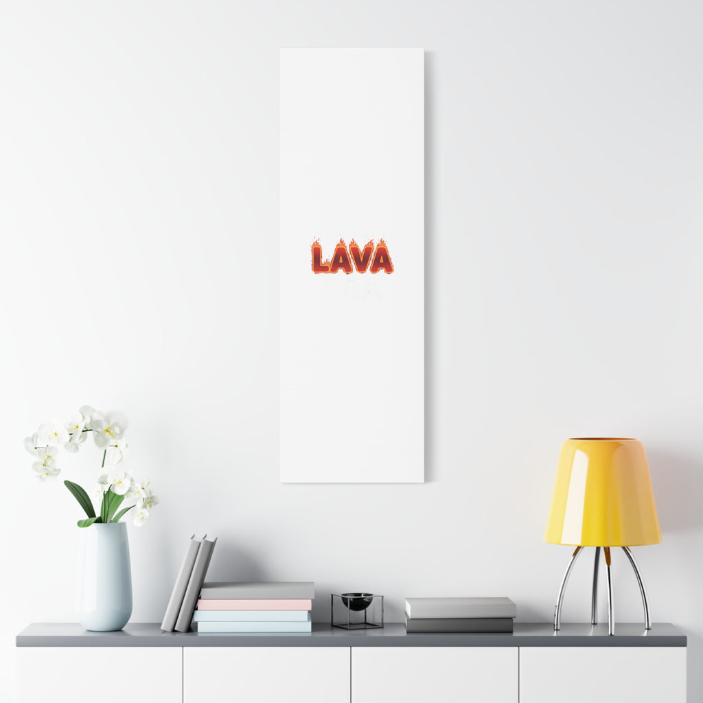 Lava Text Graphic Canvas, holiday burnout meme, festive but tired