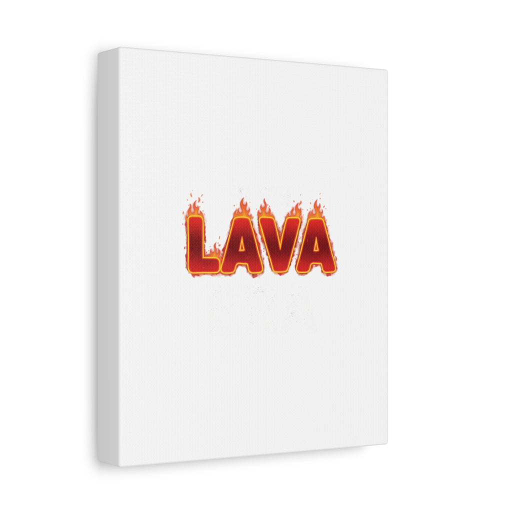Lava Text Graphic Canvas, holiday burnout meme, festive but tired