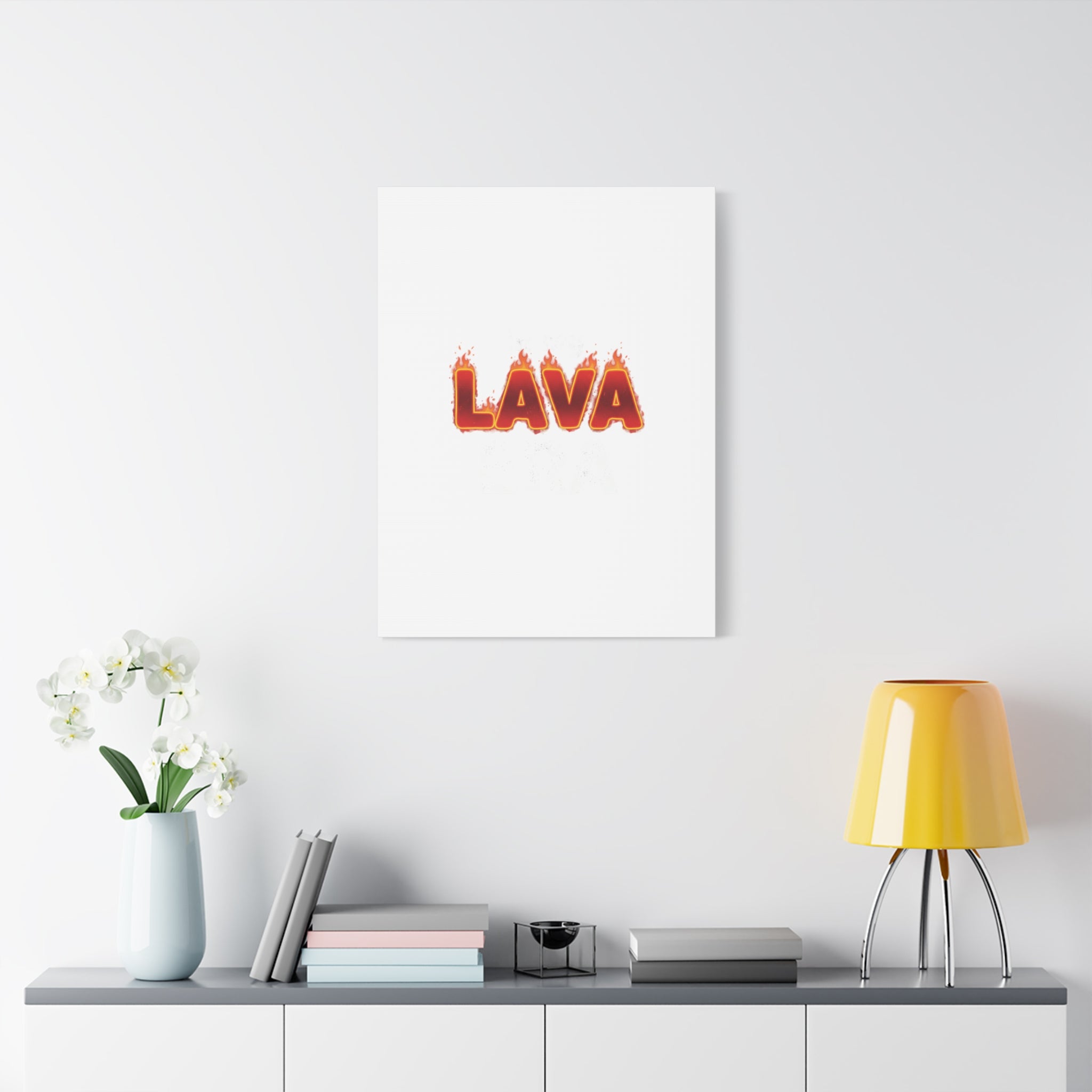 Lava Text Graphic Canvas, holiday burnout meme, festive but tired
