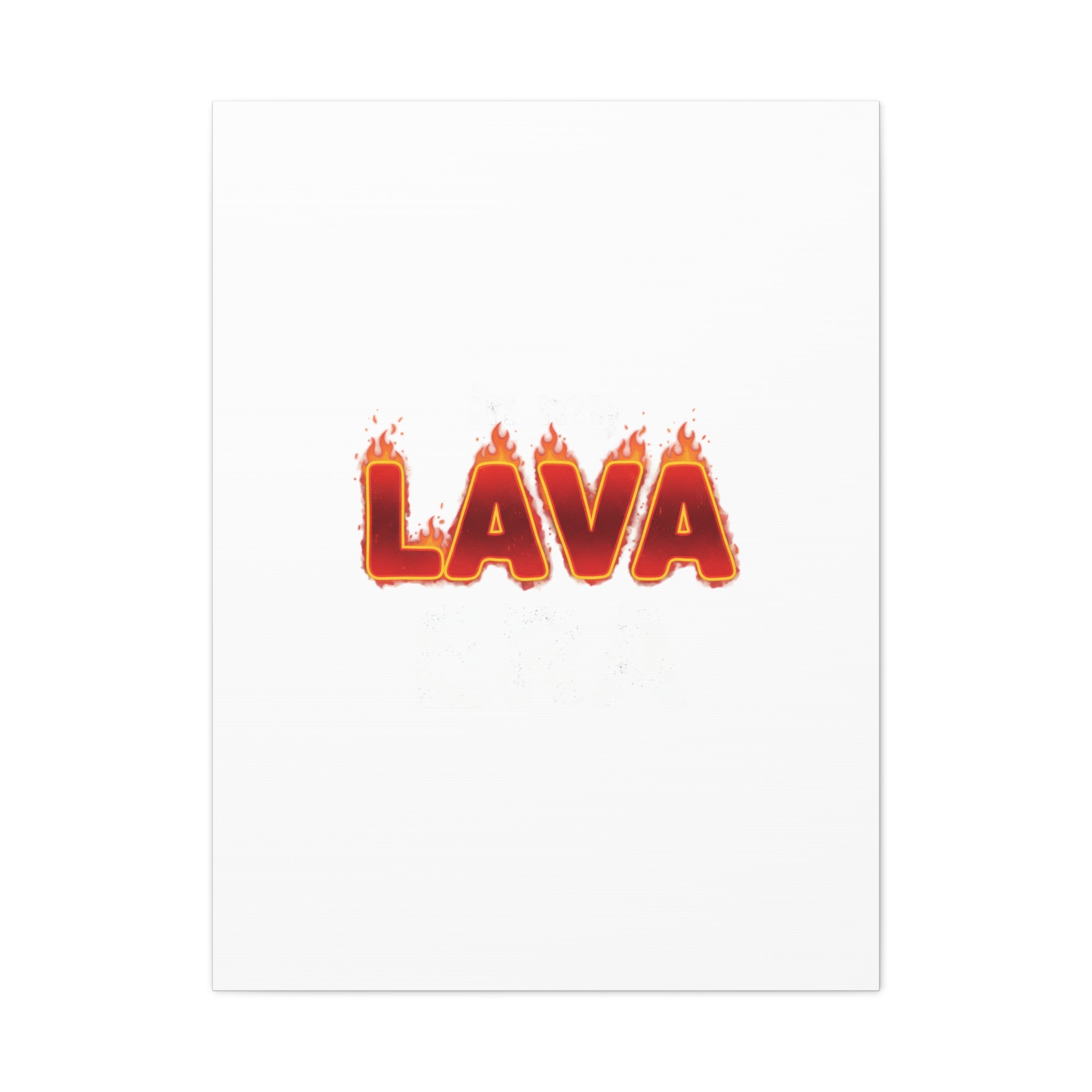 Lava Text Graphic Canvas, holiday burnout meme, festive but tired