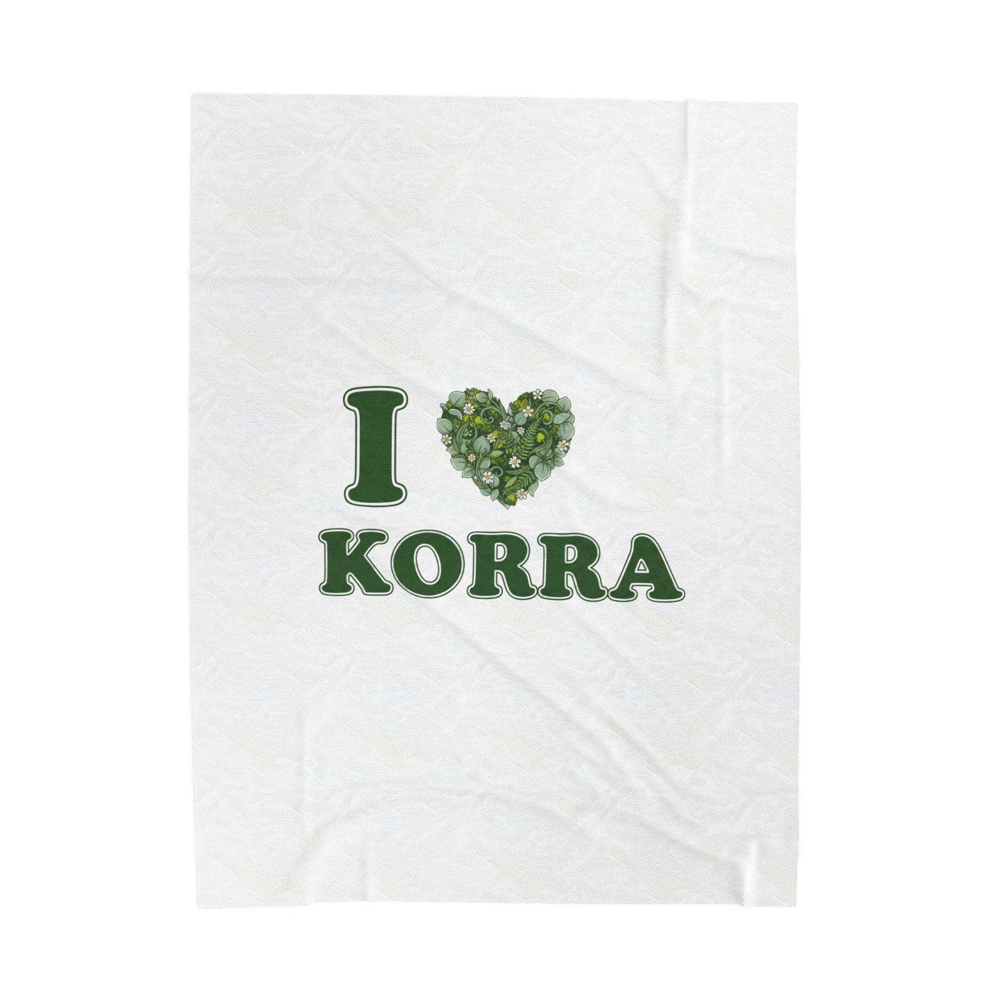 Heart of Evergreens Velveteen Plush Blanket | Minimal Winter Florals