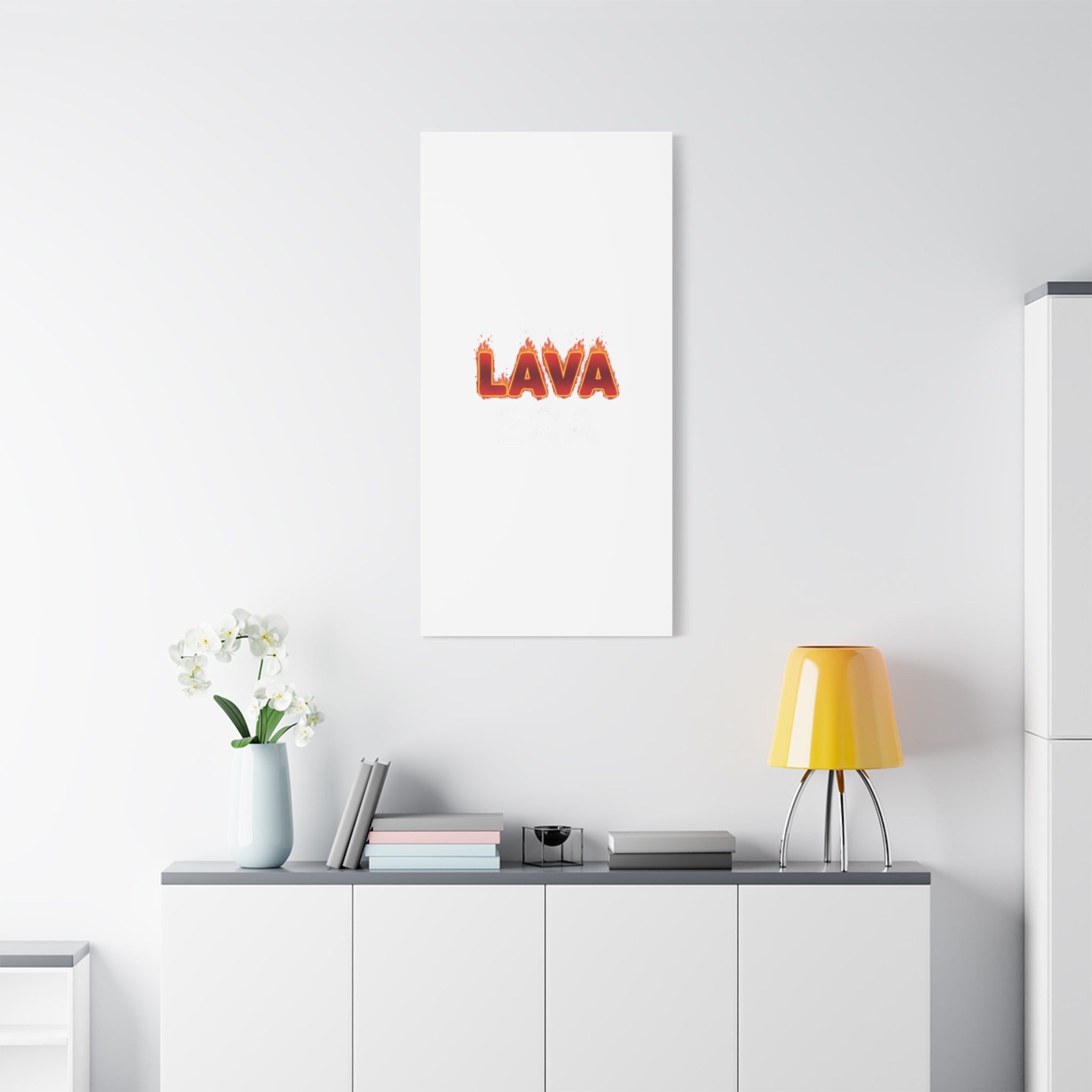 Lava Text Graphic Canvas, holiday burnout meme, festive but tired