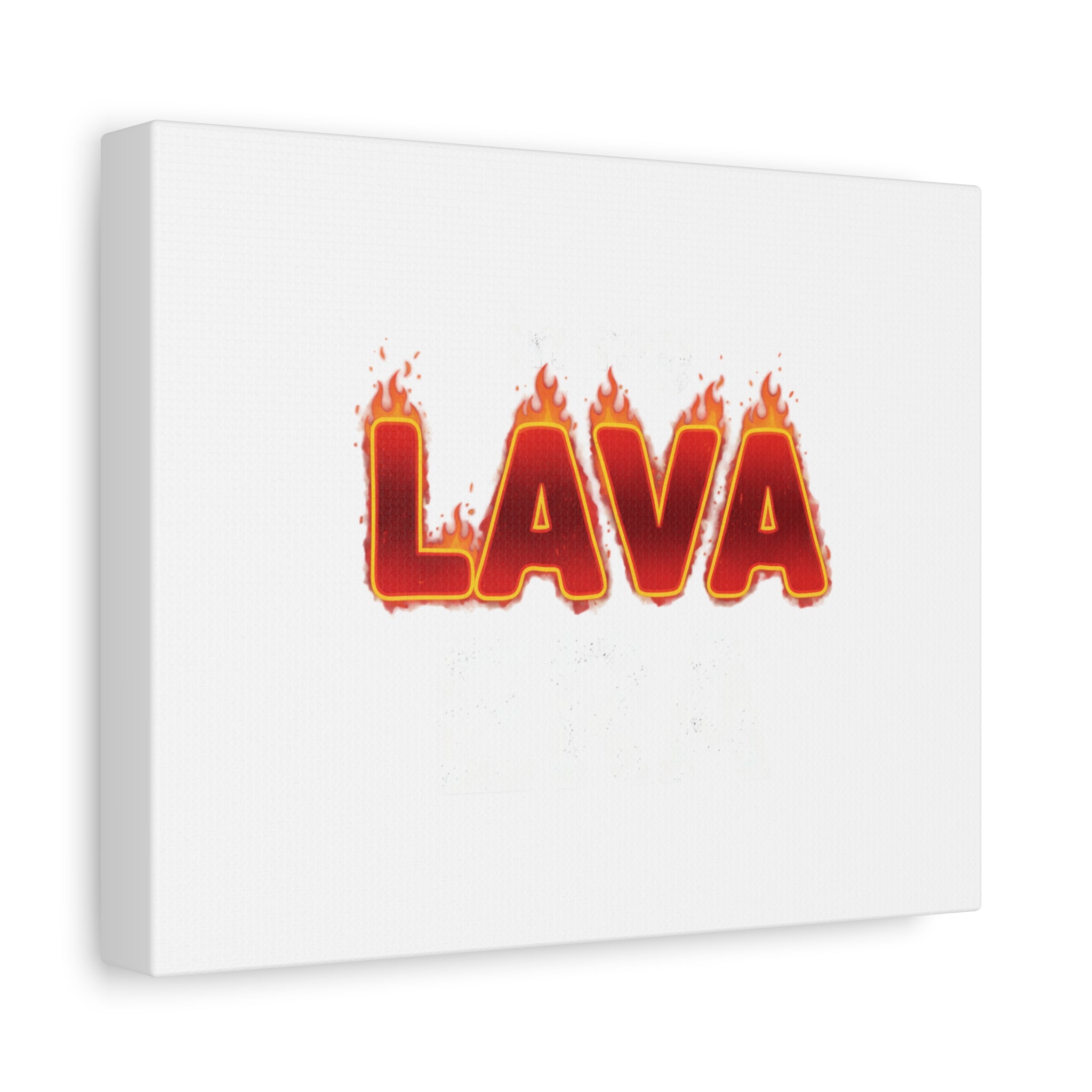 Lava Text Graphic Canvas, holiday burnout meme, festive but tired