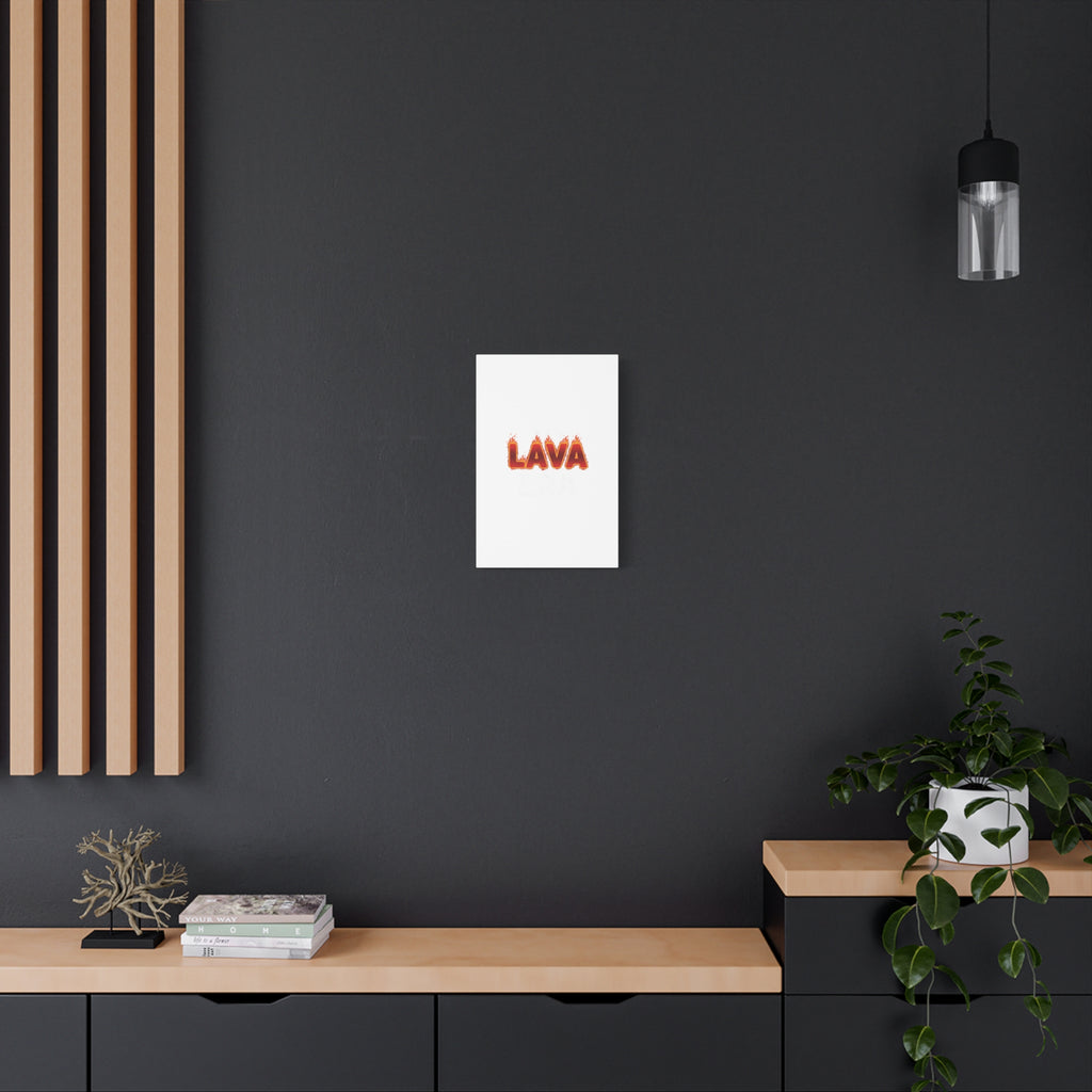 Lava Text Graphic Canvas, holiday burnout meme, festive but tired