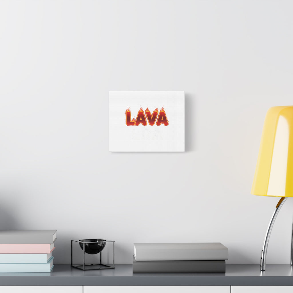 Lava Text Graphic Canvas, holiday burnout meme, festive but tired