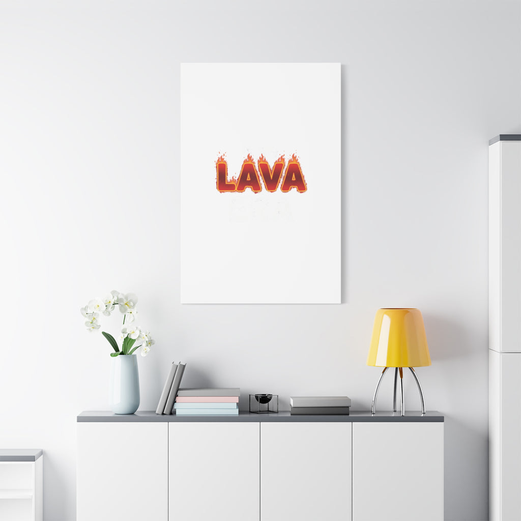 Lava Text Graphic Canvas, holiday burnout meme, festive but tired