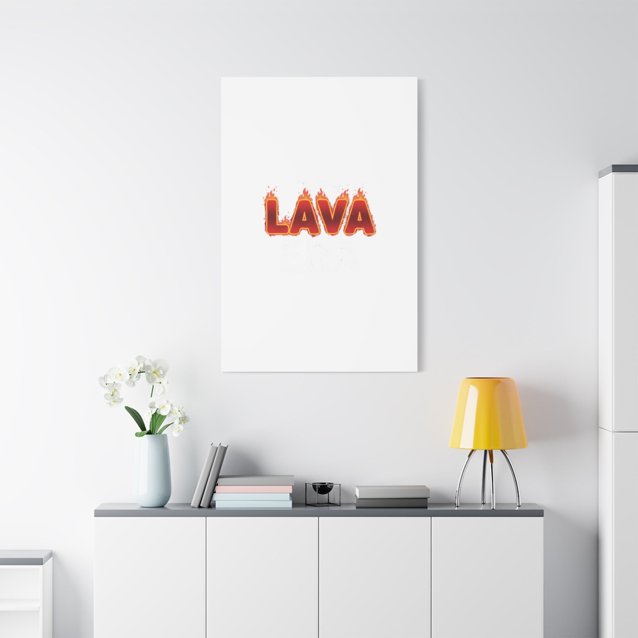 Lava Text Graphic Canvas, holiday burnout meme, festive but tired