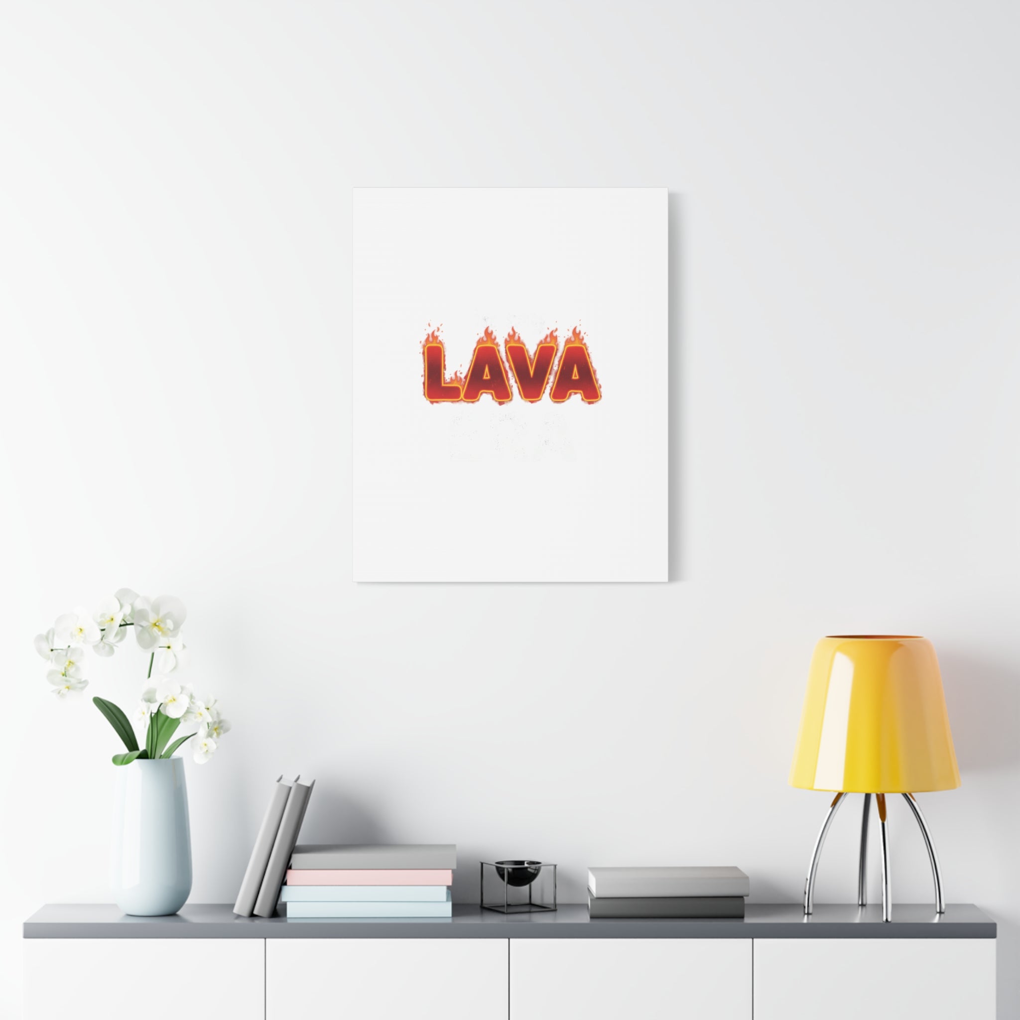 Lava Text Graphic Canvas, holiday burnout meme, festive but tired