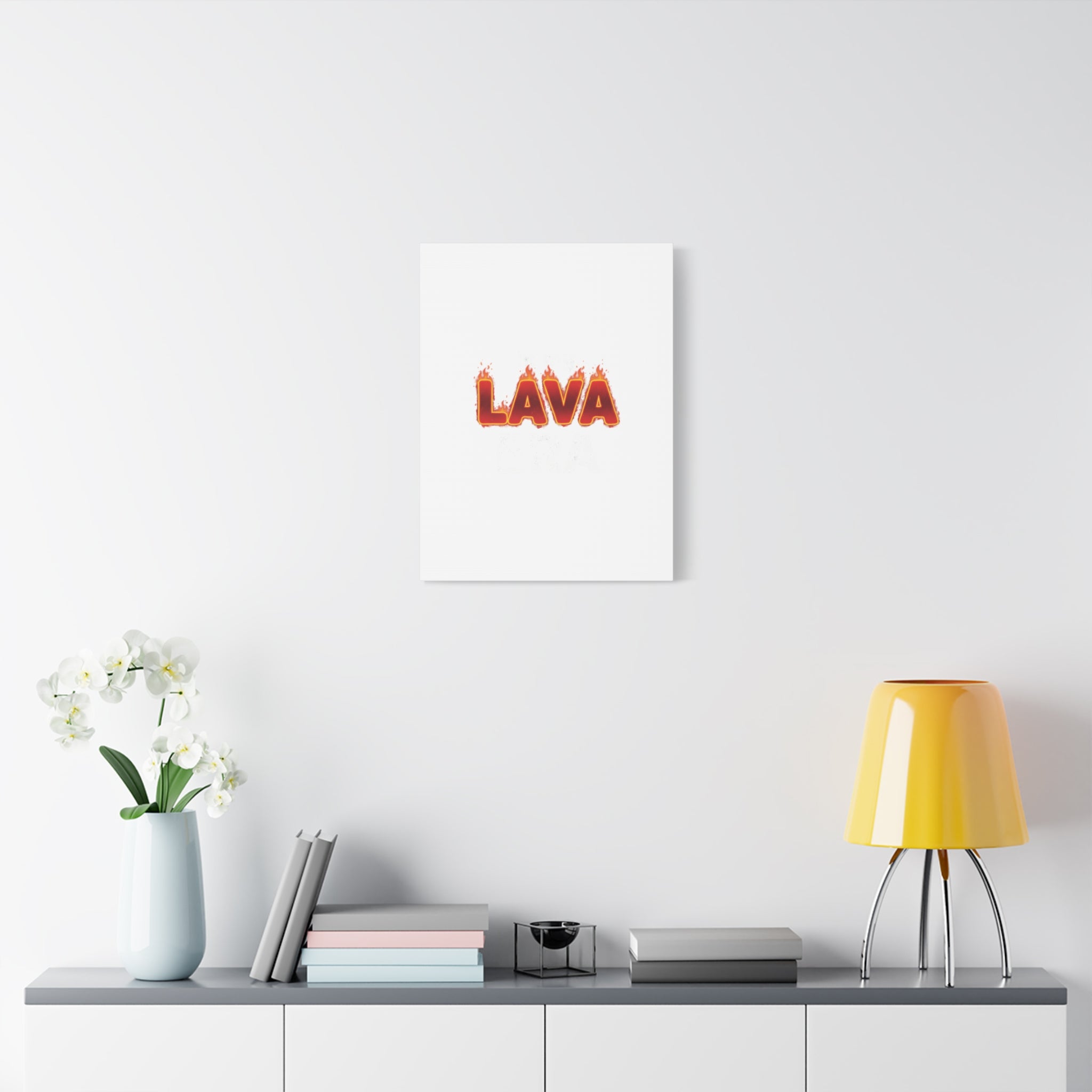 Lava Text Graphic Canvas, holiday burnout meme, festive but tired
