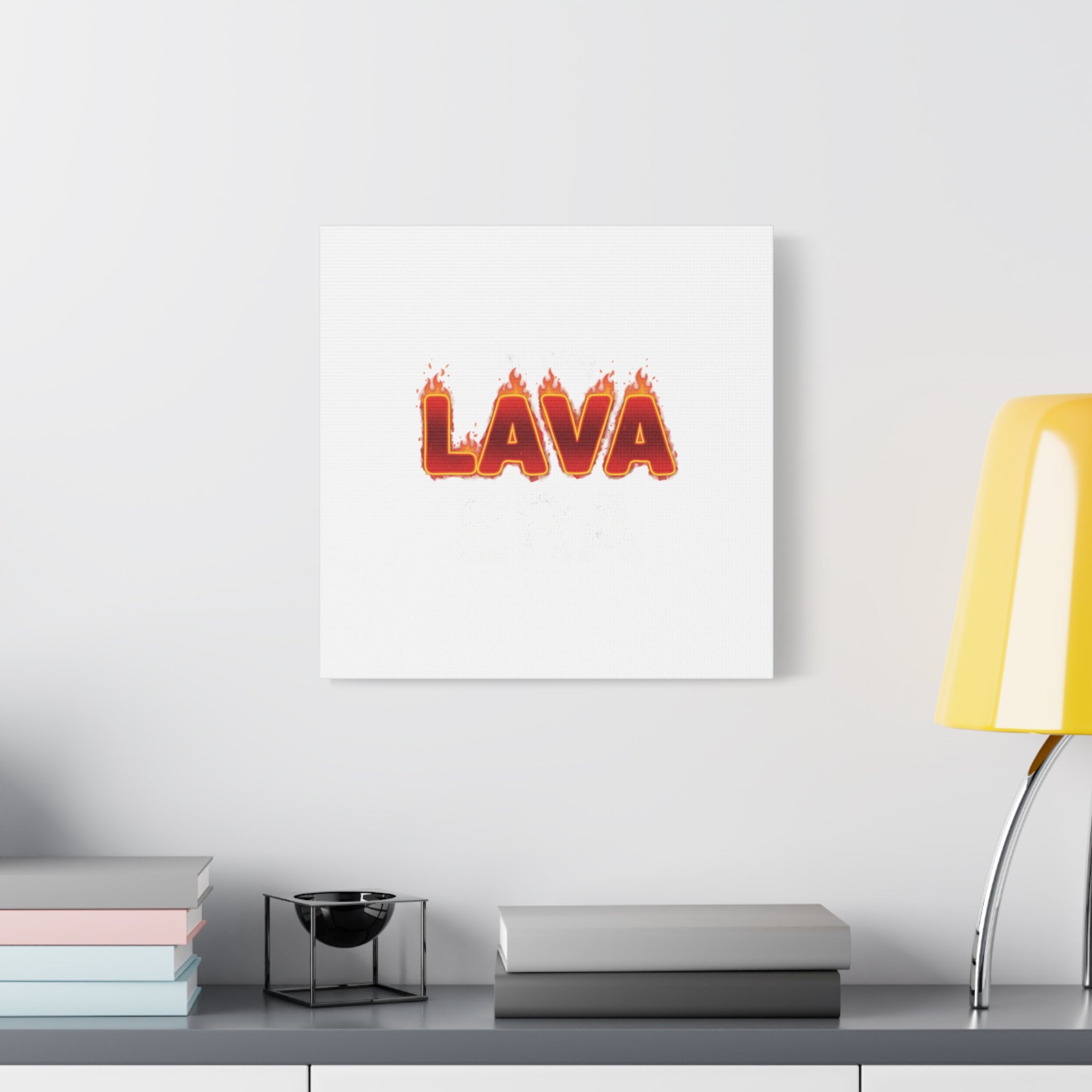 Lava Text Graphic Canvas, holiday burnout meme, festive but tired