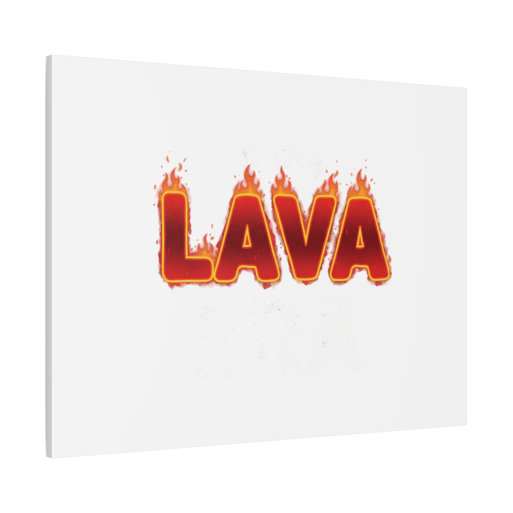Lava Text Graphic Canvas, holiday burnout meme, festive but tired